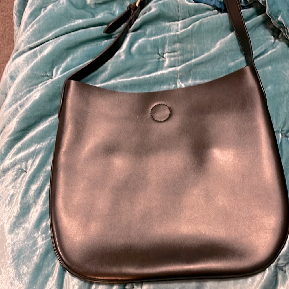 S-ZONE Leather Crossbody Hobo Style Bag for Men or Women